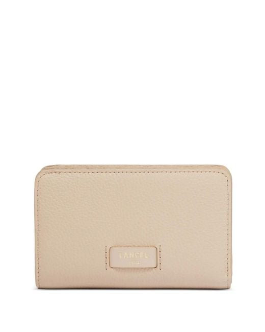 Lancel Natural Ninon Leather Compact Wallet