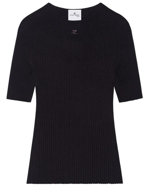 Courreges Black Solar Light Jumper