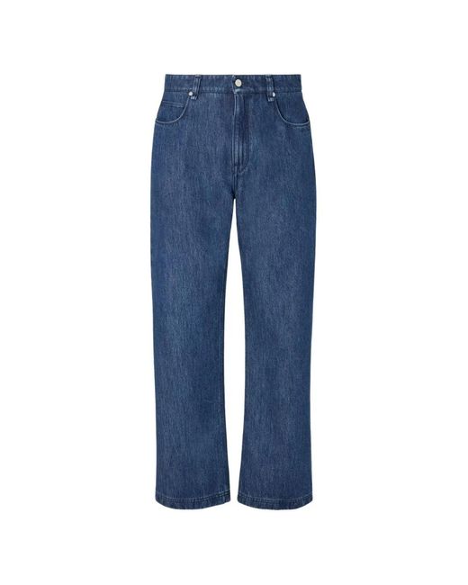Vaqueros Con Parche De Cuero Fendi de hombre de color Blue