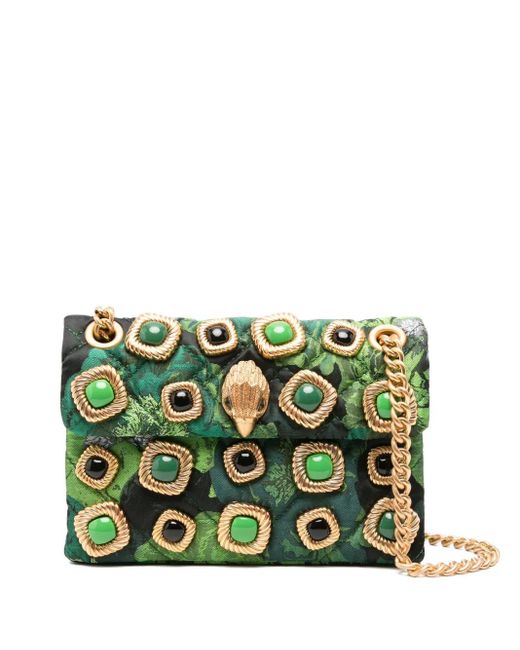 Kurt Geiger Green 'Kensington' Crossbody Bag With-Tone Hardware