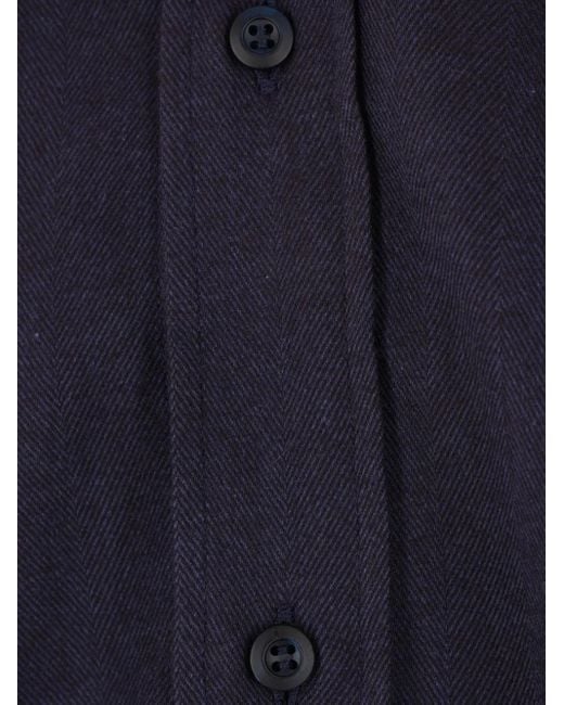 Brunello Cucinelli Blue Shirt for men