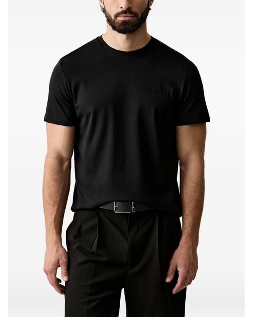 Joop! Black Cosmo Logo-Embroidered T-Shirt for men