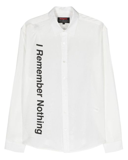 Pleasures Joy Division -Hemd in White für Herren