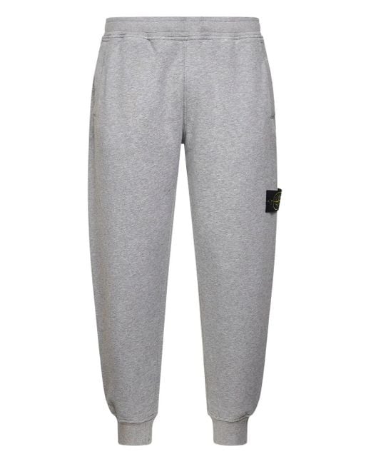 Pantalon De Jogging À Patch Logo Stone Island pour homme en coloris Gray