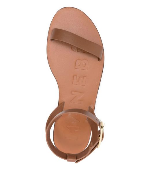 Manebí Pink Chloe Single-Band Buckle Sandals