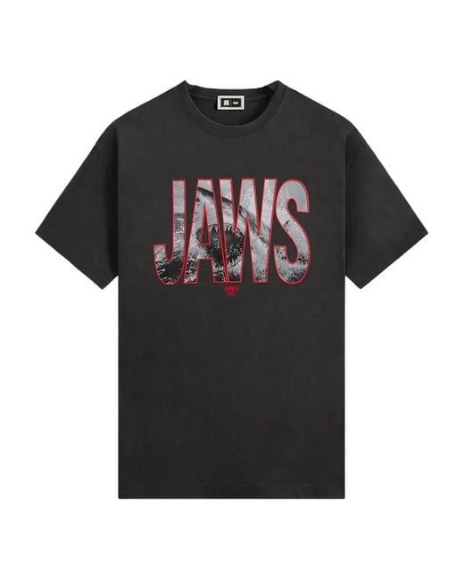 Kith Black Jaws Shark-Attack Graphic T-Shirt for men