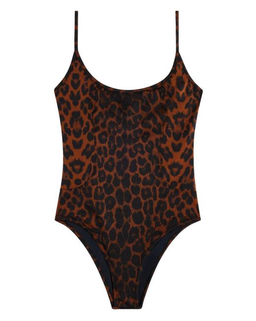 Tom Ford Brown Cheetah Print Swimsuit