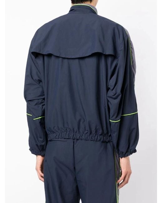 Palmier Blue Lightweight Zipped Bomber Jacket for men