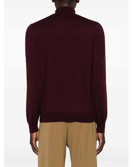 Roll-neck sweater Tagliatore de hombre de color Red
