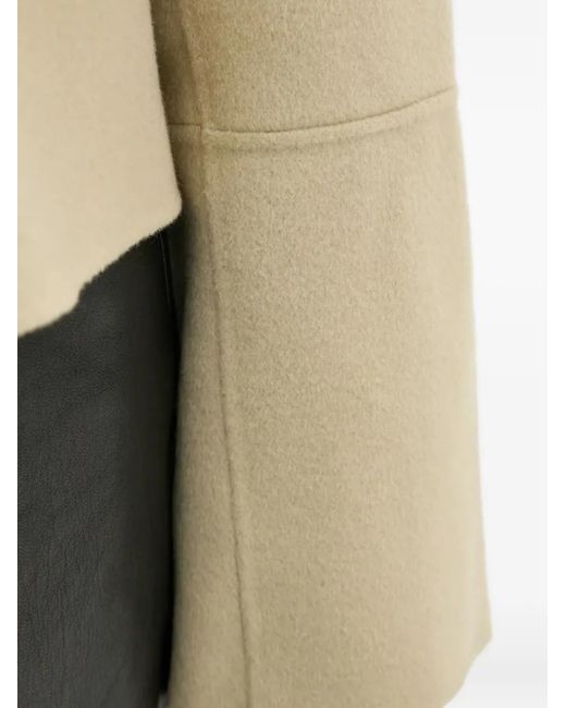 Nanushka Top Met Oversized Kraag in het Natural
