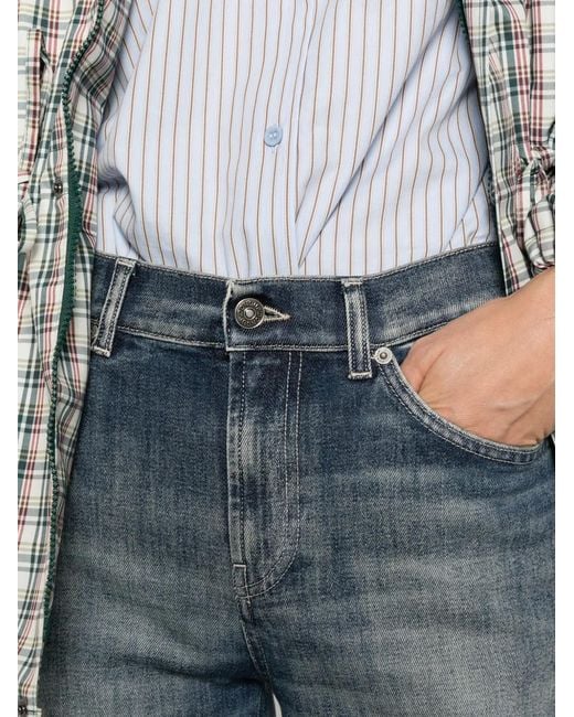 Dondup Blue Amber Wide-Leg Jeans