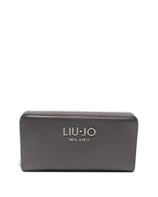 Liu Jo Gray Zip-Around Wallet