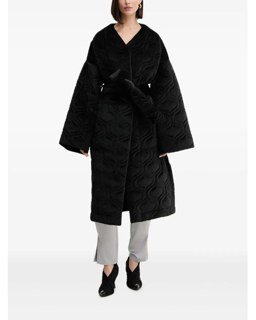 Charo Ruiz Black Belted Coat