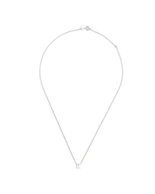 Le Gramme White Collier À Pendentif À Design D'Initiale for men