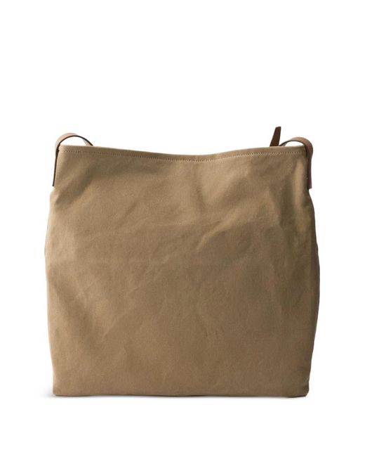 Prada Brown Route Buckle-Detail Tote Bag for men