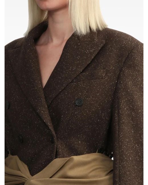 ROKH Brown Belted Blazer