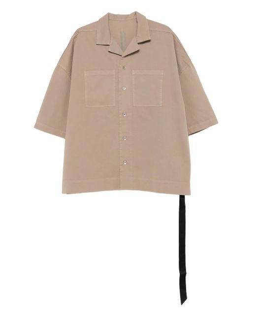 メンズ Rick Owens ダブルポケット ショートスリーブシャツ Natural
