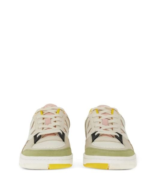 MICHAEL Michael Kors White Logo-Patch Panelled Sneakers
