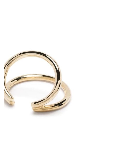 We by WHITEbIRD Metallic 14Kt Double Ear Cuff
