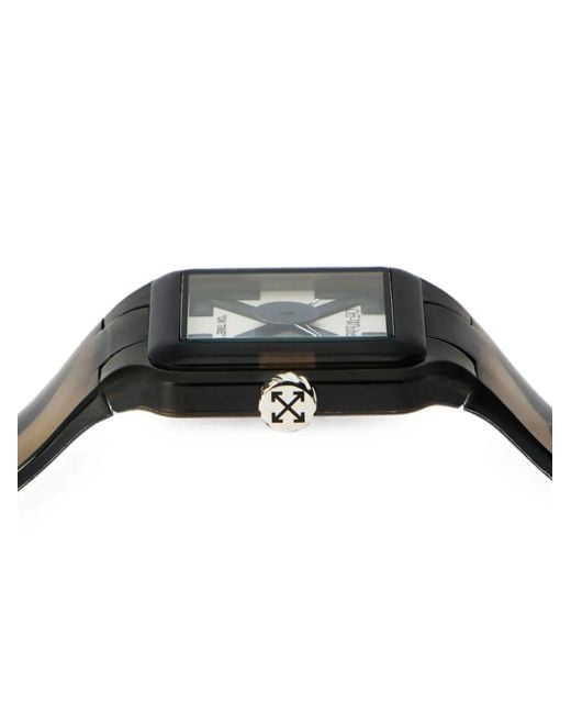 Off-White c/o Virgil Abloh Black Proto 01 Squared 45Mm Watch for men