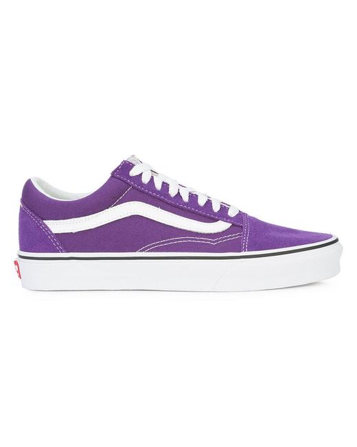 Vans The Men's Old Skool In Petunia And True White in Purple for Men | Lyst