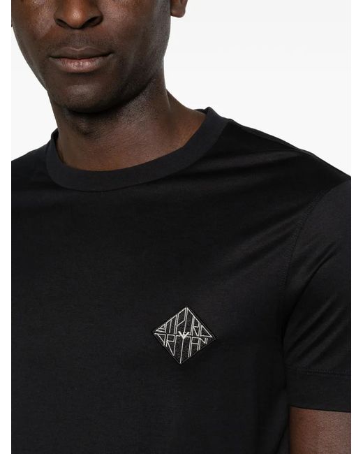 Emporio Armani Black Dark Regular T-Shirt for men