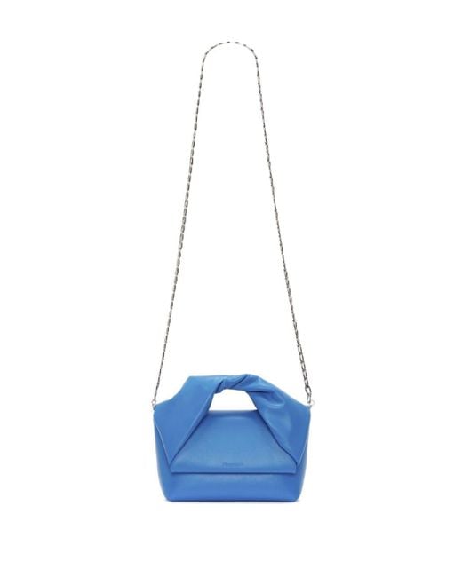 J.W. Anderson Blue Medium Twister Leather Shoulder Bag