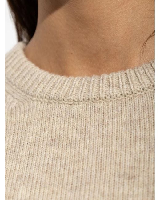 By Malene Birger White Hannah Ribbed-Knit Sweater