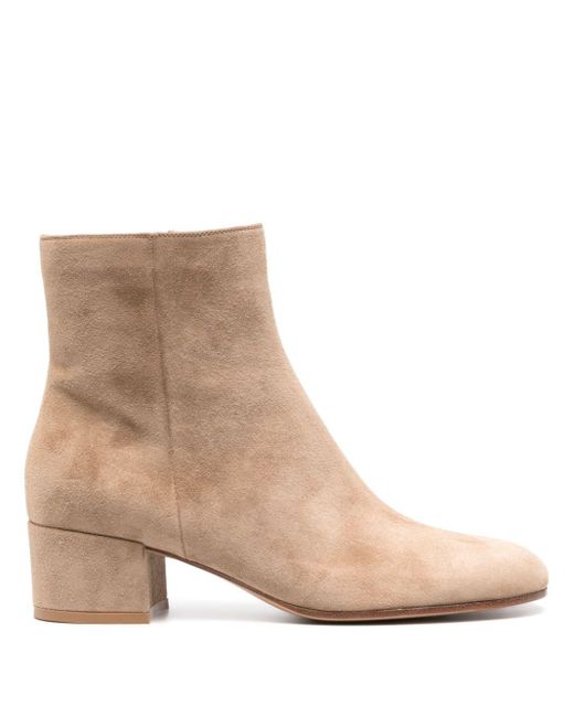 Gianvito Rossi Brown 45mm Suede Boots