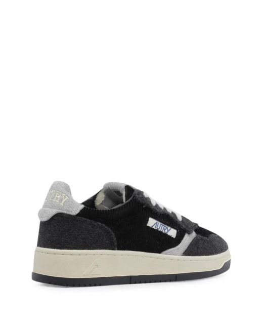 Autry Black Medalist Low Sneakers for men