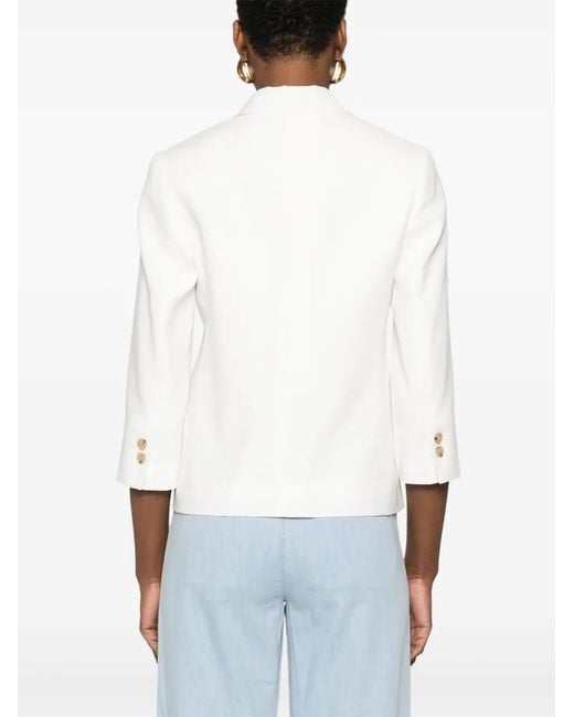 Vince White Shrunken Blazer