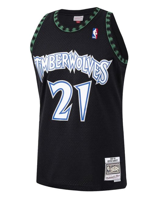 Camiseta de tirantes Swingman "Minnesota Timberwolves Alternate Kevin Garnett" de x NBA Mitchell & Ness de hombre de color Black
