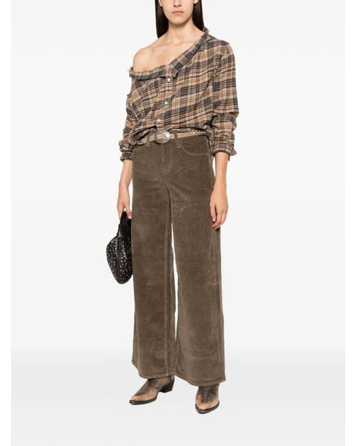 Levi's Natural 728 Corduroy Wide-Leg Jeans