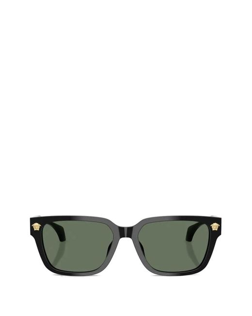 Versace Green Medusa Square-Frame Sunglasses for men