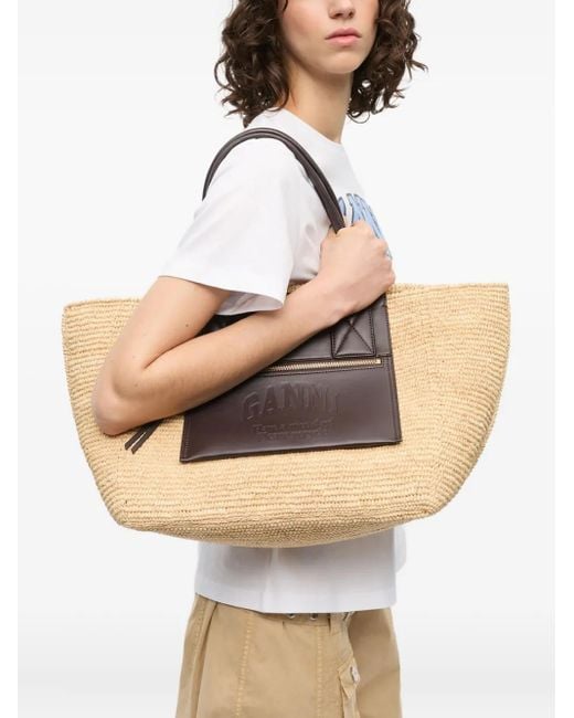 Ganni Black Sdj Nano Tote