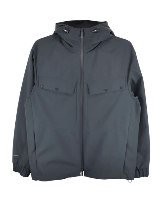 Moncler Gray Escurays Hooded Flap-Pocket Jacket for men