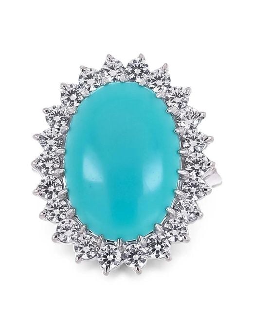 Fantasia by Deserio Blue Cubic Zirconia Ring