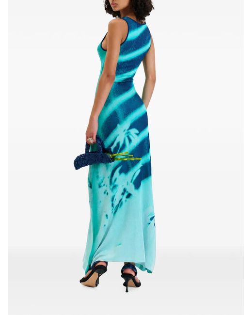Ph5 Blue Nikki Window-Print Dress