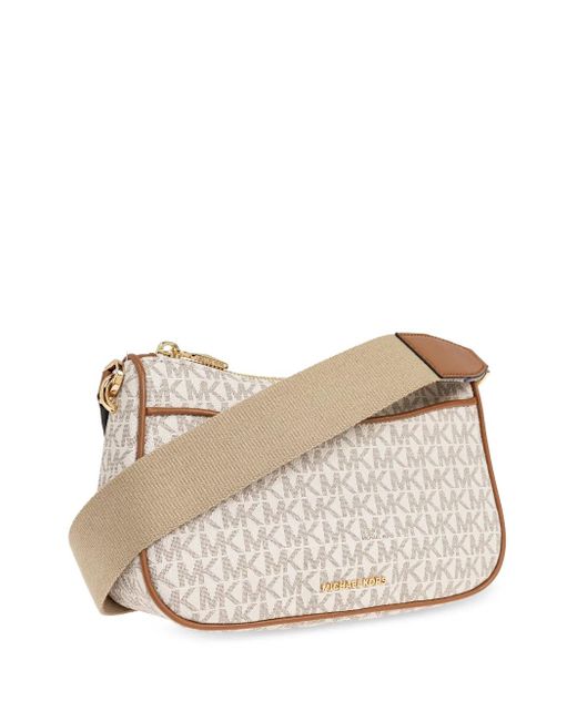 MICHAEL Michael Kors Jet Set Medium Crossbodytas in het Natural