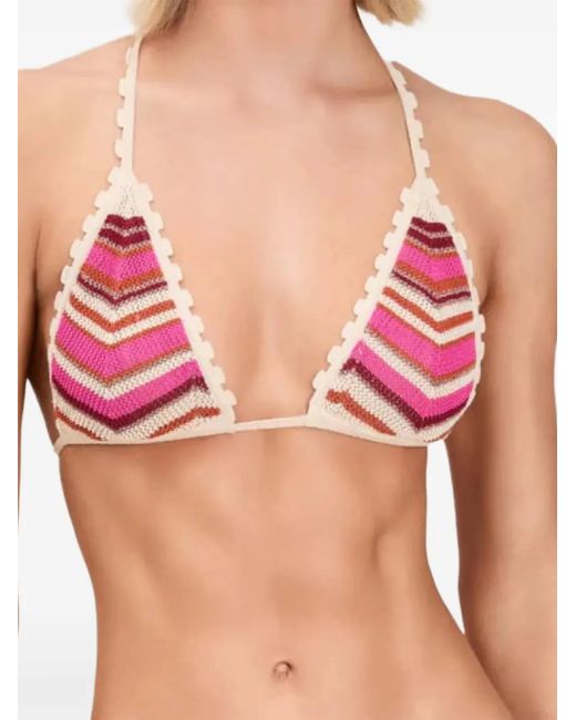 Devon Windsor Red Aida Bikini Top