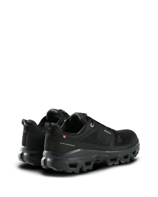 On Shoes Black Cloudrock Waterproof Sneakers for men