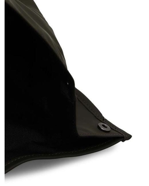 Rains Black Rolltop Backpack
