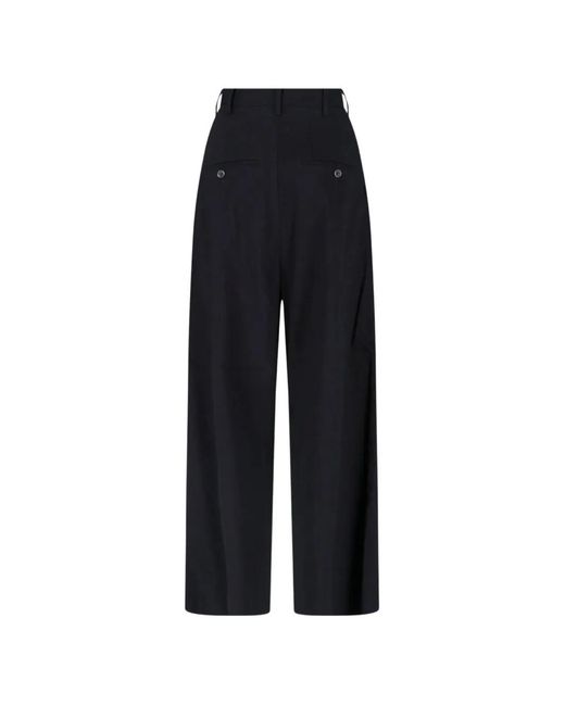 Uma Wang Black Pleated Trousers
