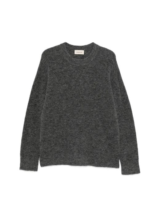 Atomo Factory Gray Crew-Neck Sweater for men