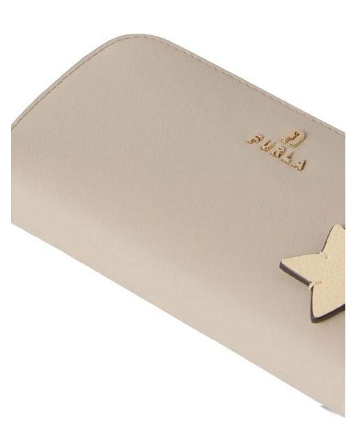 Furla Natural Large Camelia Star-Patch Wallet