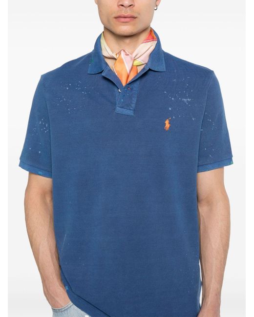 Polo Ralph Lauren Poloshirt mit Polo Pony in Blue für Herren