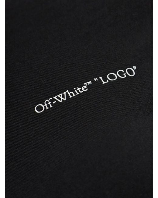 Off-White c/o Virgil Abloh Black Logo-Embroidered T-Shirt