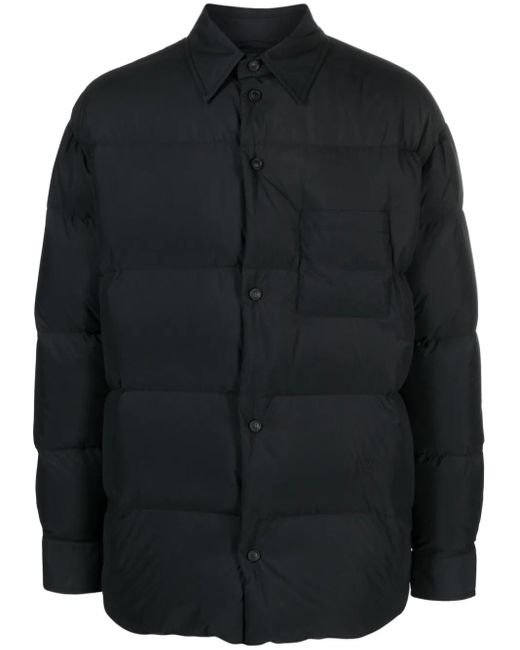 Off-White c/o Virgil Abloh Black Button-Front Puffer Jacket for men