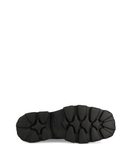 COPENHAGEN Black Elastic-Panelled Lug-Sole Boots