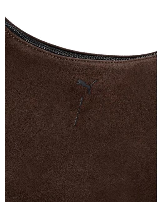 PUMA Brown X _J.L-A.L_ Suede Logo-Print Holdall Bag